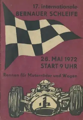 Programm 17. Bernauer Schleife 28.5.1972