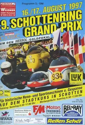 Programm 9. Schottenring Grand-Prix 16./17.8.1997