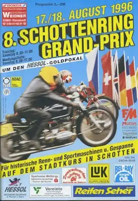 Programm 8. Schottenring Grand-Prix 17./18.8.1996
