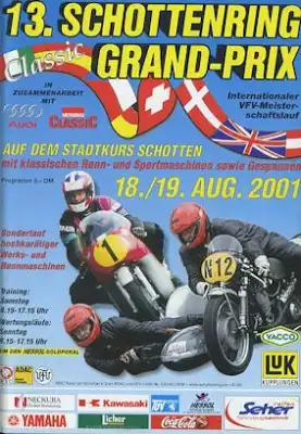 Programm 13. Schottenring Grand-Prix 18./19.8.2001
