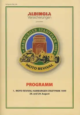 Programm 1. Moto Revial Hamburger Stadtpark 28./29.8.1999