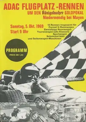 Programm Flugplatzrennen Niedermendig 4./5.10.1969