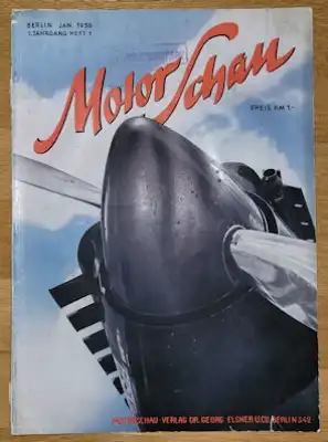 Motor Schau 1938 Heft 1