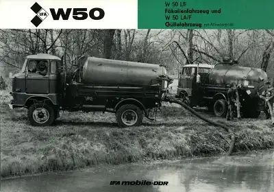 IFA W 50 L/F und LA/F Prospekt 1980