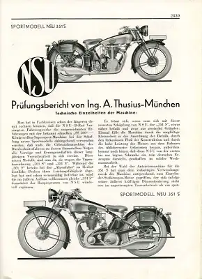 NSU Mitteilungen 1933 Nr. 103