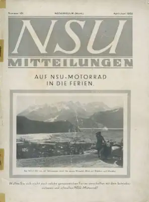 NSU Mitteilungen 1932 Nr. 101