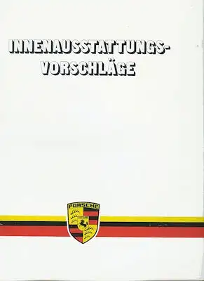 Porsche Ordner Innenausstattungs-Vorschläge 1985/86