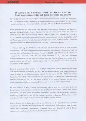 Mercedes-Benz Brabus Presse-Informationen 2005