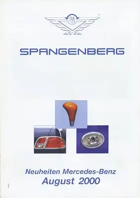 Mercedes-Benz Spangenberg Neuheiten Zubehör Prospekt 8.2000