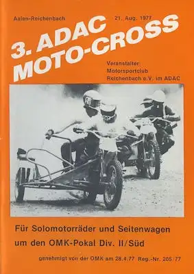 Programm Aalen-Reichenbach Moto-Cross 21.8.1977