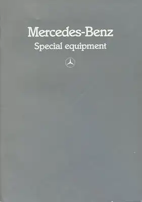 Mercedes-Benz Sonderausstattung Prospekt 9.1983 e