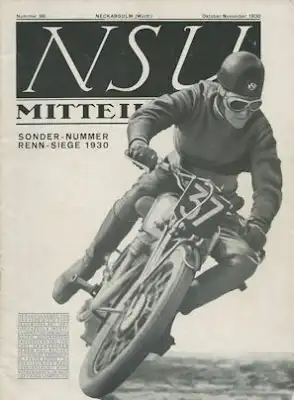 NSU Mitteilungen 1930 Nr. 96