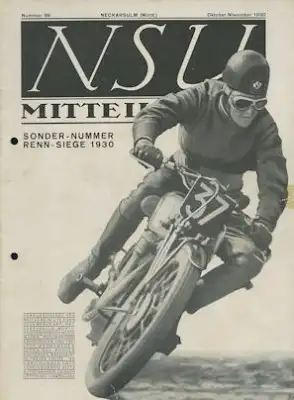 NSU Mitteilungen 1930 Nr. 96