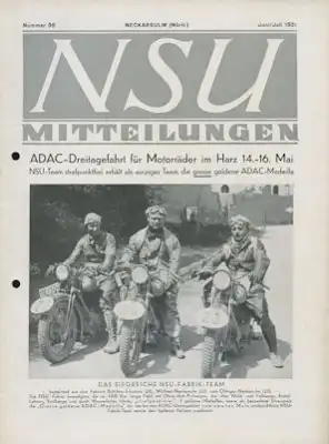 NSU Mitteilungen 1931 Nr. 99