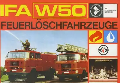 IFA W 50 Feuerlöschfahrzeug Prospekt 1971