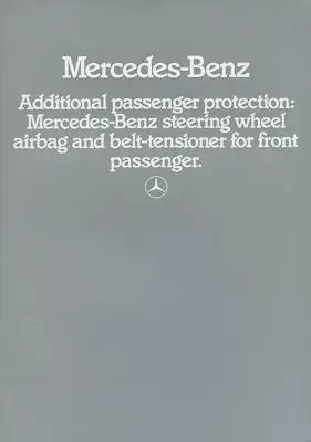 Mercedes-Benz ABS + Gurtstraffer Prospekt 6.1983