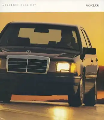 Mercedes-Benz 300 Class W 124 US-Prospekt 1987 e