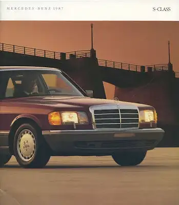Mercedes-Benz S Class US-Prospekt 1987 e