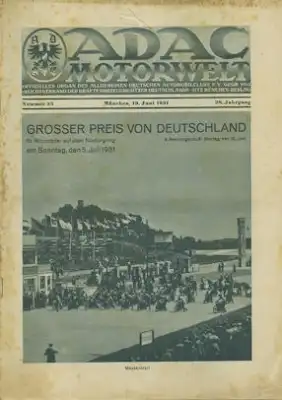 ADAC 1931 Heft 25