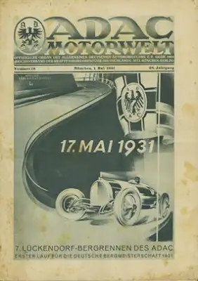 ADAC 1931 Heft 18