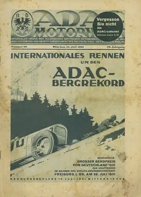 ADAC 1931 Heft 28