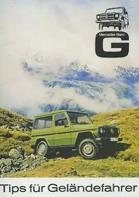 Mercedes-Benz Tips für Geländefahrer 9.1980