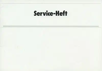 BMW Service Heft 8.1988