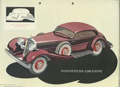 Mercedes-Benz Typ 500 Kompressor Prospekt 1.1936