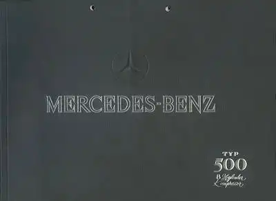 Mercedes-Benz Typ 500 Kompressor Prospekt 1.1936