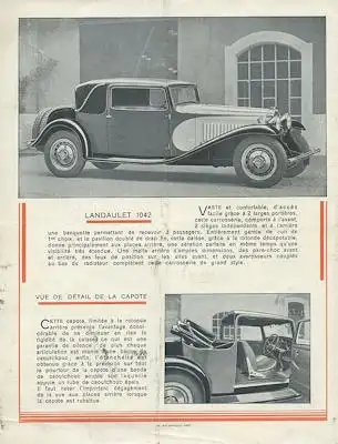 Bugatti 4 L. 900 Type 50 T Prospekt 1937-1939
