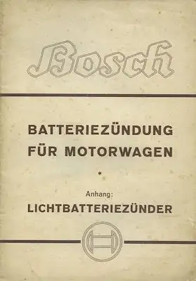 Bosch Batteriezündung für Motorwagen 5.1936