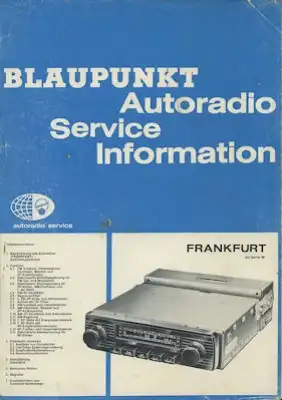 Autoradio Blaupunkt Ordner ca. 1970