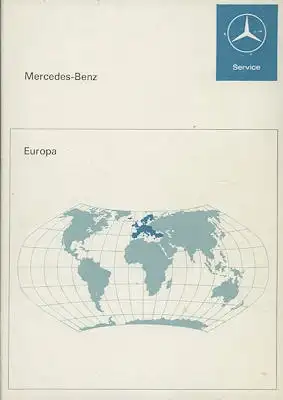Mercedes-Benz Kundendienst-Stationen Europa 9.1970