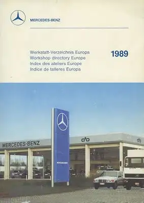 Mercedes-Benz Kundendienst-Stationen Europa 1989