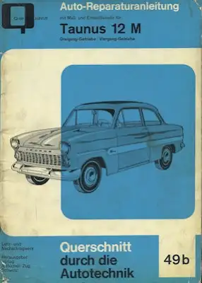 Ford Taunus 12 M Reparaturanleitung 1959-62
