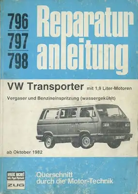 VW T 3 1,9 Wasserboxer Reparaturanleitung ab 10.1982