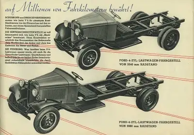 Ford Lkw Modell 51 3 to V8 Prospekt 1930er Jahre