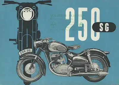 Puch 250 SG Prospekt 3.1955