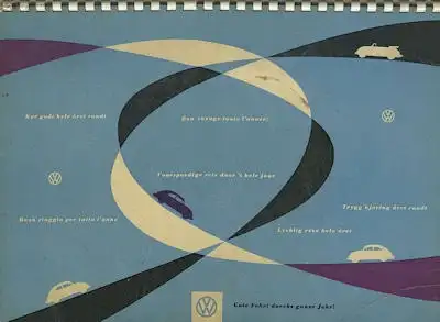 VW Fotoband Gute Fahrt durch ganze Jahr ca. 1954