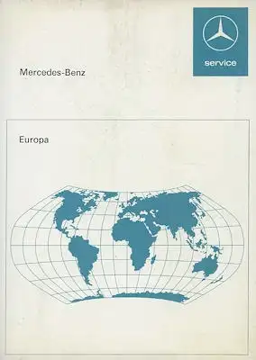 Mercedes-Benz Europa Kundendienst-Stationen 9.1975