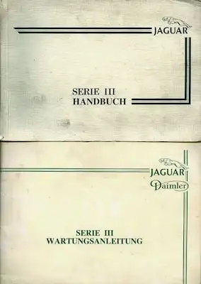 Jaguar XJ Serie III Mappe mit Bedienungsanleitung 8.1982