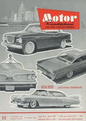Motor Rundschau 1958 Heft 22
