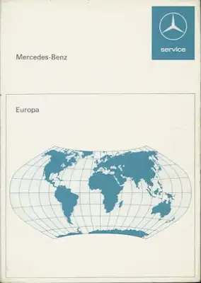 Mercedes-Benz Europa Kundendienst-Stationen 6.1976
