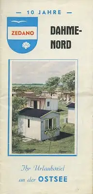 Camping Zedano in Dahme-Nord / Holstein Prospekt 1963
