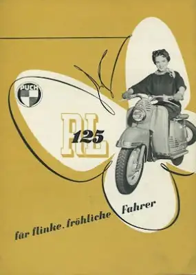 Puch RL 125 Prospekt 1950er Jahre