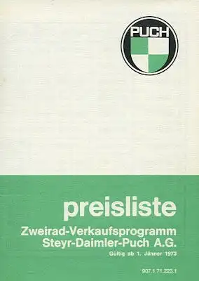 Puch Preisliste 1.1973