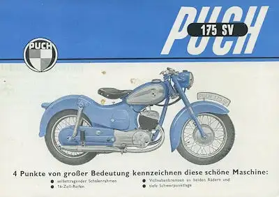 Puch 175 SV Prospekt 9.1953