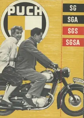 Puch 250 SG SGA SGS SGSA Prospekt 1950er Jahre