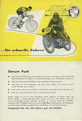 Puch Programm 1950er Jahre