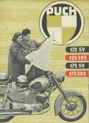 Puch 125 SV SVS 175 SV SVS Prospekt 2.1956